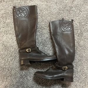 Tory Burch Marlene Riding Boot in Coconut
